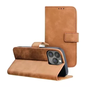 TENDER könyvtok iPhone 13 Pro készülékhez barna