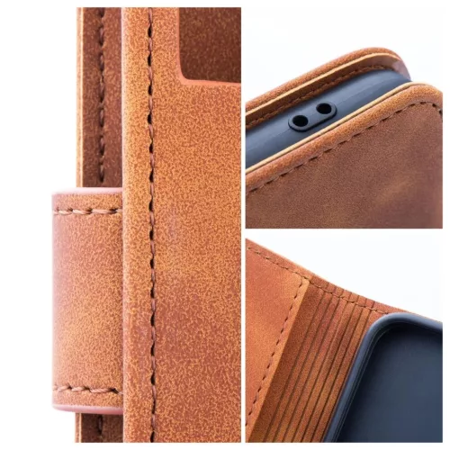 TENDER könyvtok iPhone 13 Pro készülékhez barna