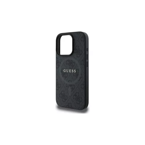 GUESS tok iPhone 16 Pro Max készülékhez MagSafe-kompatibilis GUHMP16XG4GFRK (PU 4G Ring Classic Logo) fekete