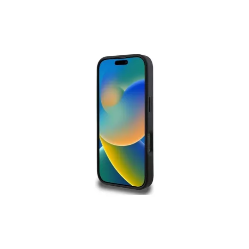 GUESS tok iPhone 16 Pro Max készülékhez MagSafe-kompatibilis GUHMP16XG4GFRK (PU 4G Ring Classic Logo) fekete