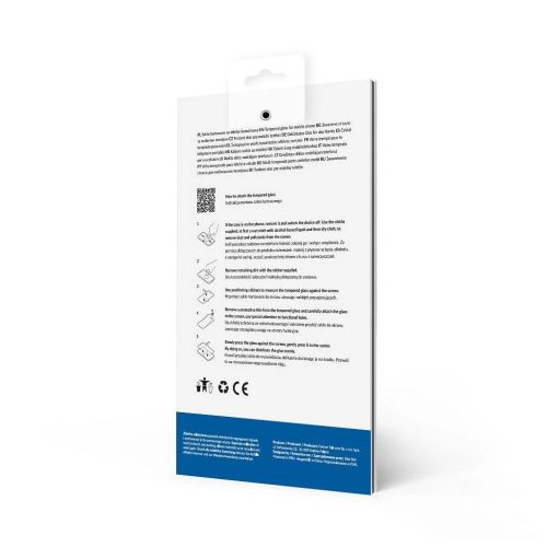 Blue Star 5D edzett üvegfólia Huawei P60 készülékhez, teljes ragasztófelületű, tokbarát, fekete