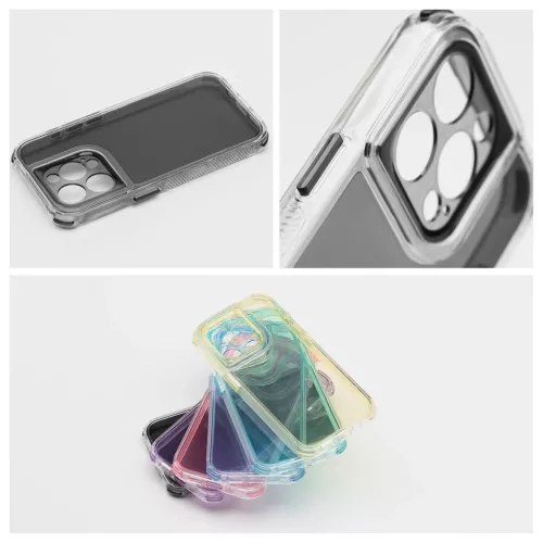 iPhone 17 AIR készülékhez tok Matrix Clear fekete