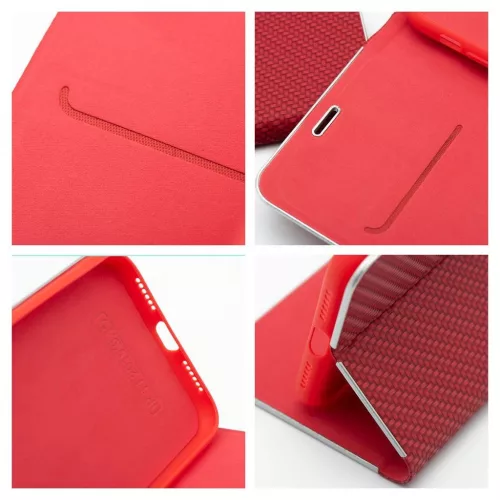 LUNA Book Carbon tok Xiaomi Redmi 15C készülékhez (173,16 x 81,07 x 8,2) piros
