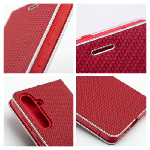 LUNA Book Carbon tok Xiaomi Redmi 15C készülékhez (173,16 x 81,07 x 8,2) piros