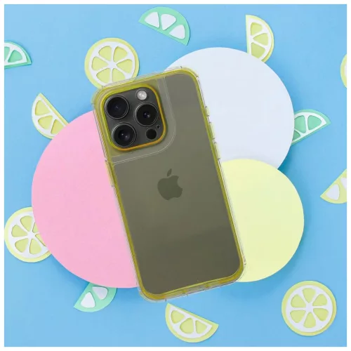 Matrix Clear tok iPhone 17 készülékhez sárga