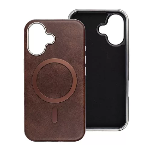 iPhone 13 Pro készülékhez Gentleman Mag Cover tok MagSafe-kompatibilis barna