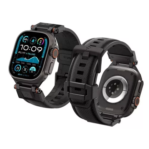 SPIGEN DURAPRO ARMOR tok Apple Watch 6/7/8/9/10/SE/ULTRA 1/2 (44/45/46/49 mm) készülékhez fekete