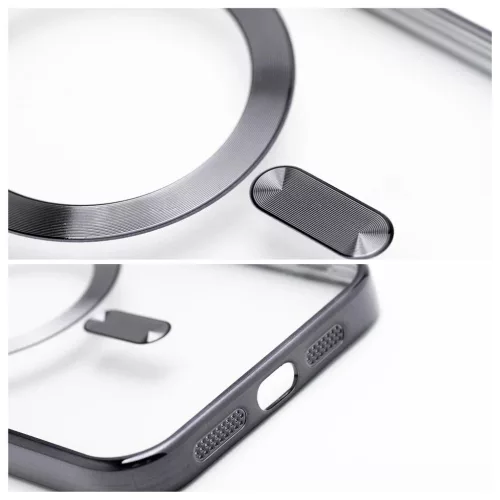 iPhone 14 készülékhez Electro Mag Cover tok MagSafe-kompatibilis fekete