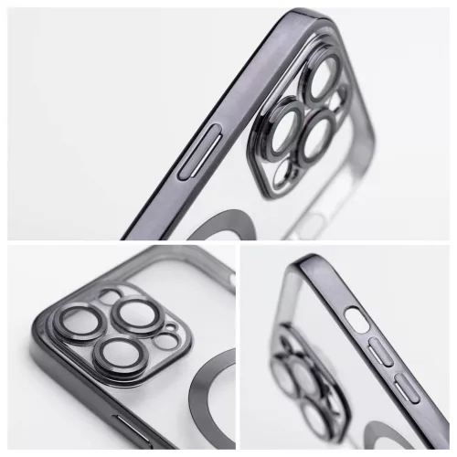iPhone 14 készülékhez Electro Mag Cover tok MagSafe-kompatibilis fekete