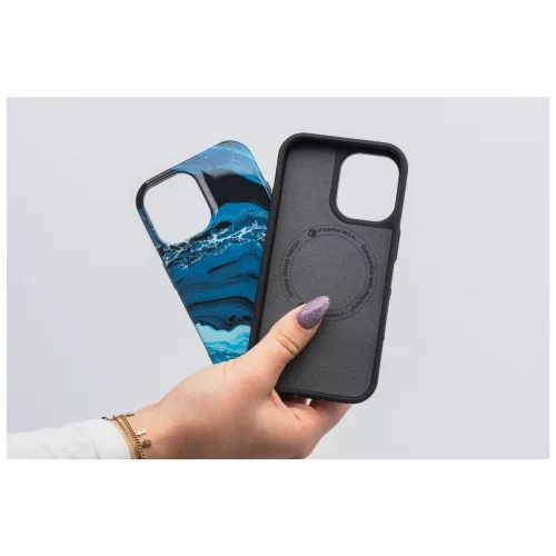 Forcell F-Protect Mirage tok iPhone 16 PLUS készülékhez, MagSafe-kompatibilis, katonai ejtésteszt, mélytengerkék