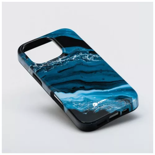 Forcell F-Protect Mirage tok iPhone 16 PLUS készülékhez, MagSafe-kompatibilis, katonai ejtésteszt, mélytengerkék