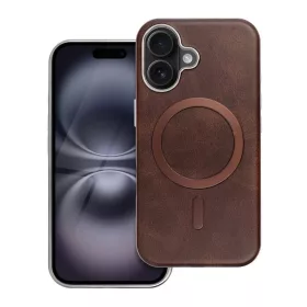   Gentleman Mag Cover MagSafe-kompatibilis tok iPhone 14 Pro Max készülékhez, barna