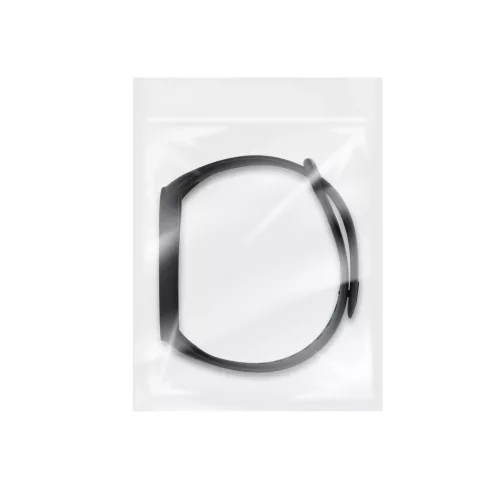 XIAOMI Mi Band 5/6/7 készülékhez szilikon szíj fekete