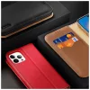 DUX DUCIS HIVO kártyatartós tok iPhone 15 Pro készülékhez piros