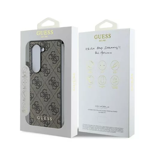 GUESS tok Samsung Z Fold 6 készülékhez GUHCZFD6GF4GBR HC PU 4G Charm barna