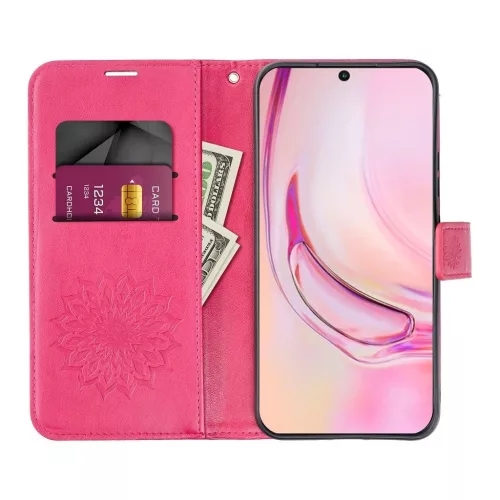 MEZZO iPhone 17 készülékhez könyvtok mandala magenta