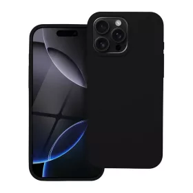 Szilikon tok iPhone 16 Pro Max készülékhez fekete