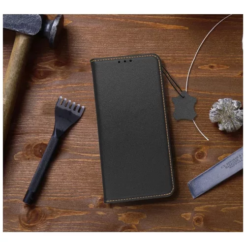 SMART PRO bőr flip tok XIAOMI Redmi 13C / POCO C65 készülékhez fekete