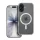 iPhone 17 készülékhez Forcell F-Protect Clear Hybrid Premium tok, MagSafe-kompatibilis, átlátszó