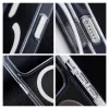 iPhone 17 készülékhez Forcell F-Protect Clear Hybrid Premium tok, MagSafe-kompatibilis, átlátszó