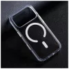 iPhone 17 készülékhez Forcell F-Protect Clear Hybrid Premium tok, MagSafe-kompatibilis, átlátszó