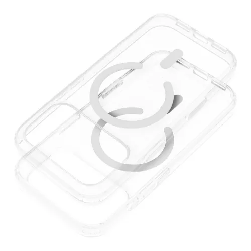iPhone 17 készülékhez Forcell F-Protect Clear Hybrid Premium tok, MagSafe-kompatibilis, átlátszó