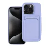iPhone 15 Pro készülékhez Card Case tok lila