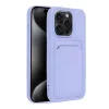 iPhone 15 Pro készülékhez Card Case tok lila