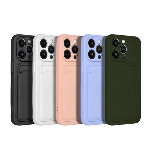 iPhone 15 Pro készülékhez Card Case tok lila