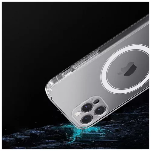 iPhone 16e (SE 4 2025) készülékhez Clear Mag Cover (MID) tok, MagSafe-compatibilis, átlátszó