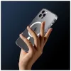 iPhone 16e (SE 4 2025) készülékhez Clear Mag Cover (MID) tok, MagSafe-compatibilis, átlátszó