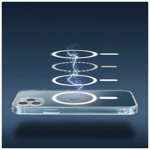iPhone 16e (SE 4 2025) készülékhez Clear Mag Cover (MID) tok, MagSafe-compatibilis, átlátszó
