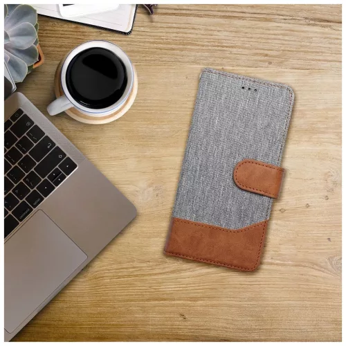JEANS Book tok Xiaomi Redmi 13C / POCO C65 készülékhez szürke