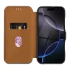 FOLIO Side Magnet könyvtok iPhone 16 Plus készülékhez barna