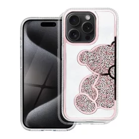 TEDDY BEAR tok iPhone 14 készülékhez rózsaszín