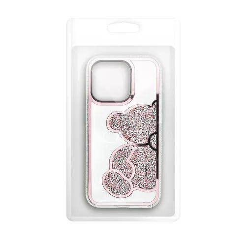 TEDDY BEAR tok iPhone 14 készülékhez rózsaszín