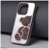 TEDDY BEAR tok iPhone 14 készülékhez rózsaszín