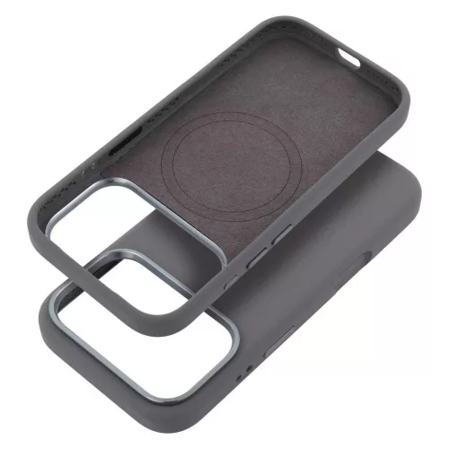 Forcell F-Protect Frame Premium MagSafe-kompatibilis tok iPhone 16 Pro készülékhez szürke