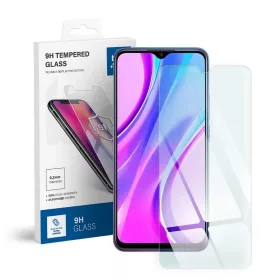  Xiaomi Redmi 9 készülékhez edzett üveg kijelzővédő kék