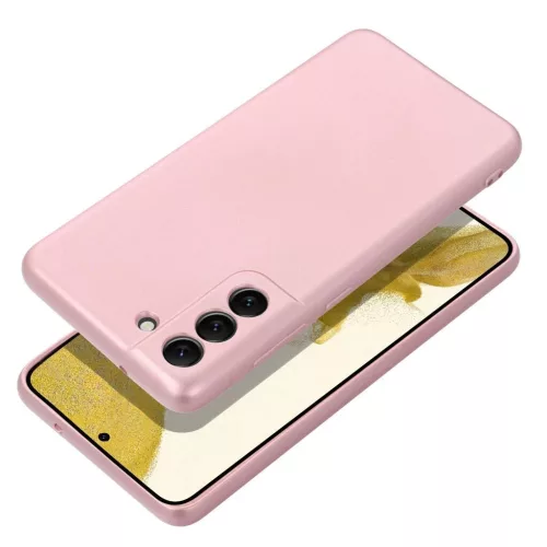 Samsung S25 készülékhez tok metálrózsaszín
