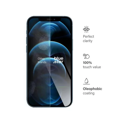 iPhone 12 Pro Max készülékhez edzett üvegfólia Blue Star