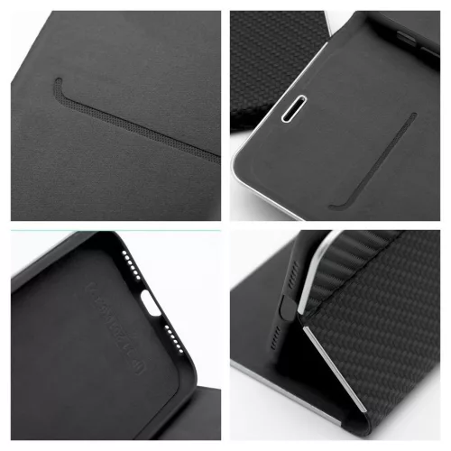 LUNA Book Carbon tok Xiaomi Redmi Note 10 5G / Poco M3 Pro / Poco M3 Pro 5G készülékhez fekete