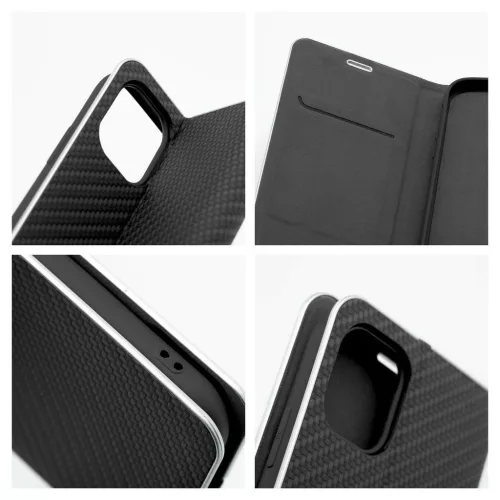 LUNA Book Carbon tok Xiaomi Redmi Note 10 5G / Poco M3 Pro / Poco M3 Pro 5G készülékhez fekete
