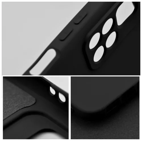 XIAOMI Redmi Note 14 Pro 5G és 14 Pro Plus 5G készülékhez szilikon tok, fekete