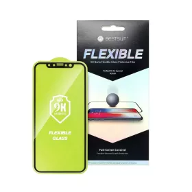   Bestsuit Flexible Hybrid Glass 5D kijelzővédő Apple iPhone 14 Pro Max készülékhez fekete