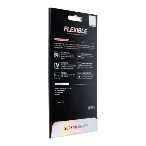 Bestsuit Flexible Hybrid Glass 5D kijelzővédő Apple iPhone 14 Pro Max készülékhez fekete