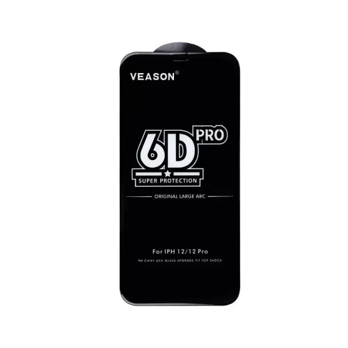 6D Pro Veason üvegfólia Xiaomi 13T és 13T Pro készülékhez fekete