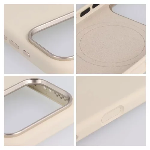Forcell F-Protect Frame Premium MagSafe-kompatibilis tok iPhone 16 Pro készülékhez antik fehér