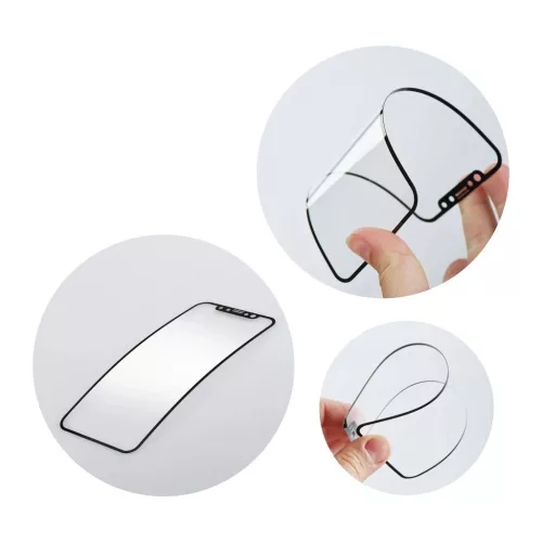 BestSuit Flexible Hybrid Glass 5D Hot Bending üvegfólia Xiaomi Mi 13 Pro készülékhez fekete
