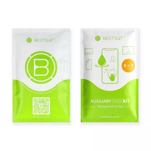 BestSuit Flexible Hybrid Glass 5D Hot Bending üvegfólia Xiaomi Mi 13 Pro készülékhez fekete